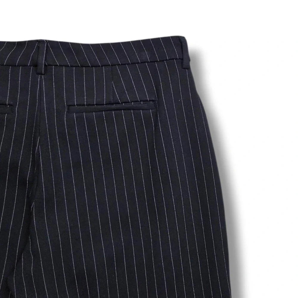 Liverpool Kelsey Knit Trouser Womens 14 Super Stretch Ponte Ankle Black Striped